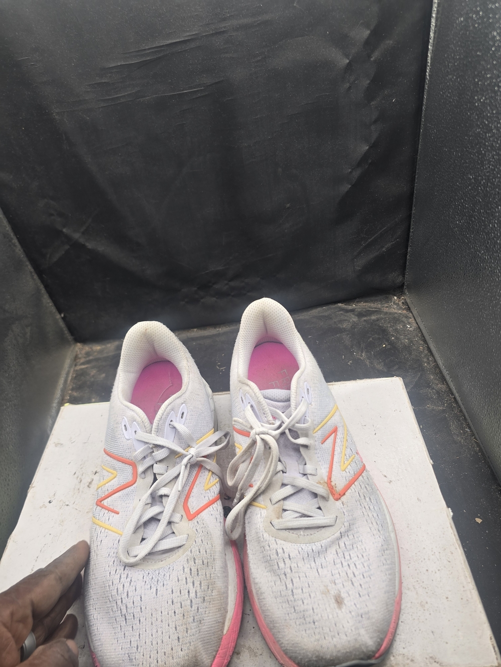 New Balance Women’s White Pink Running Shoes